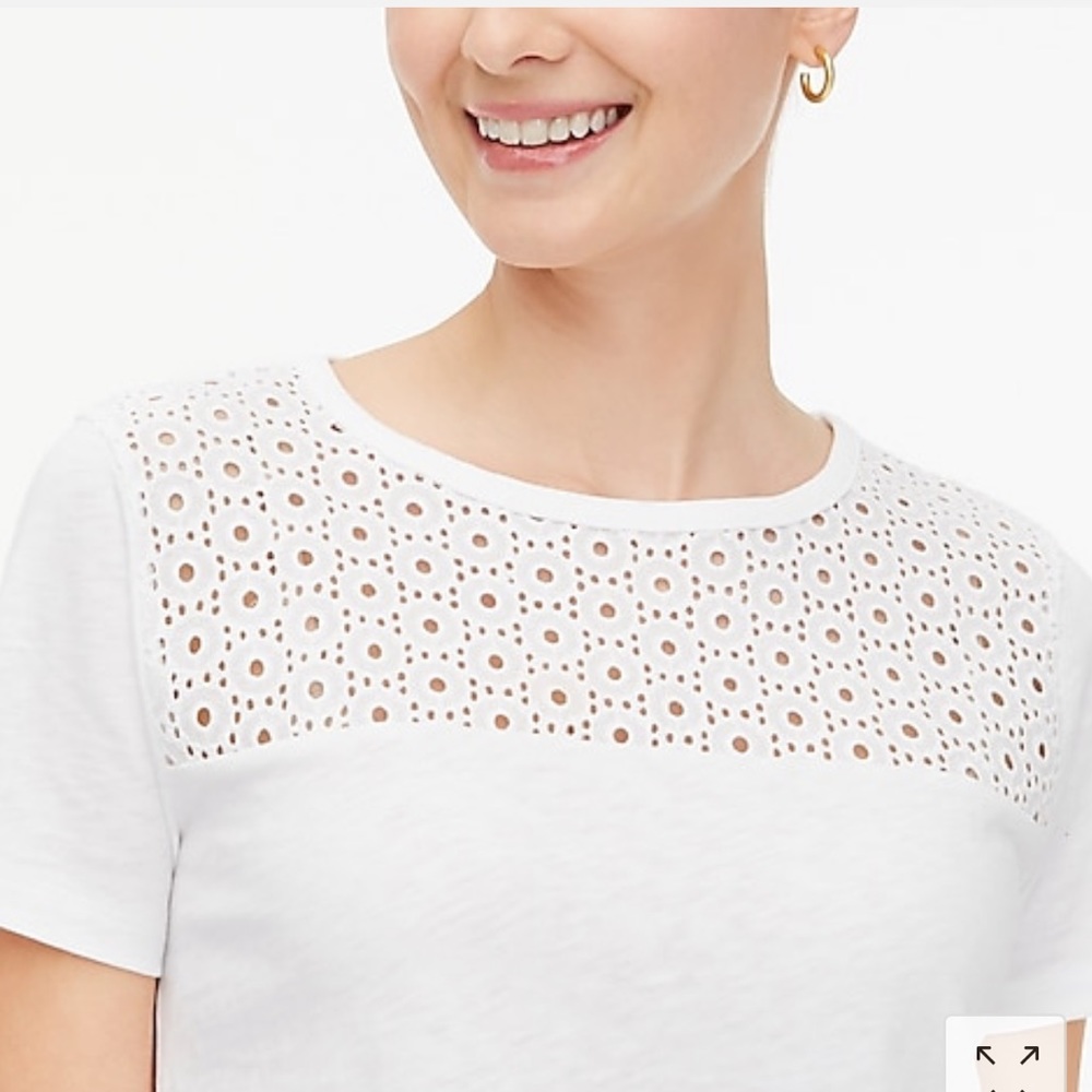 [J CREW FACTORY] EYELET YOKE SHIRT